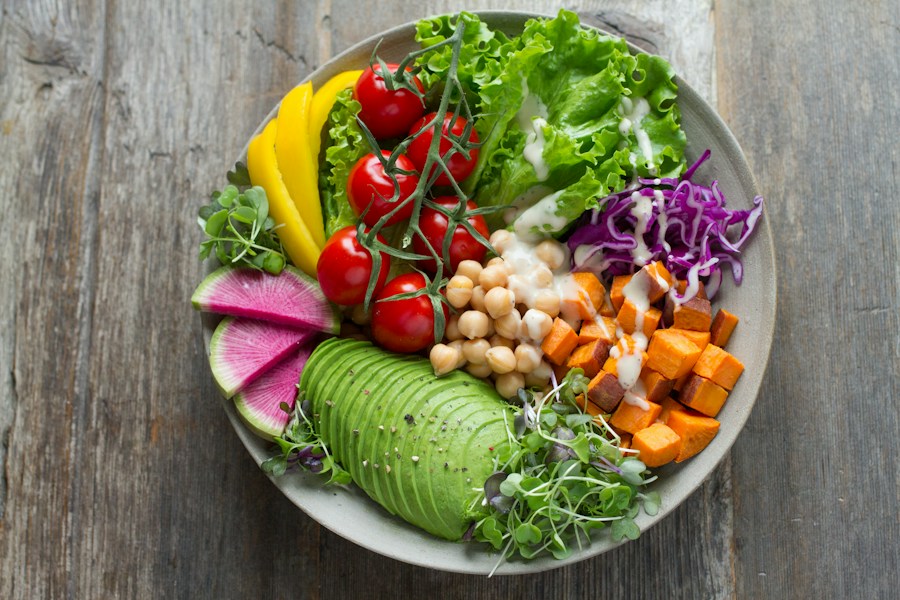 Fresh green vegetables